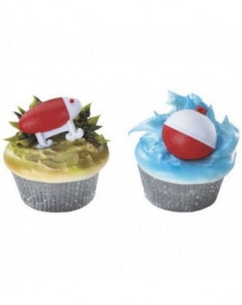 Fishing Bobbers Cupcakes Birthday Topper