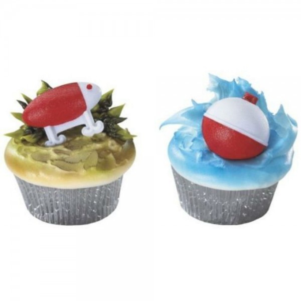 Fishing Bobbers Cupcakes Birthday Topper Fishing Bobbers Cupcakes Birthday Topper