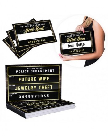 Bachelorette Party Mugshot Signs Supplies