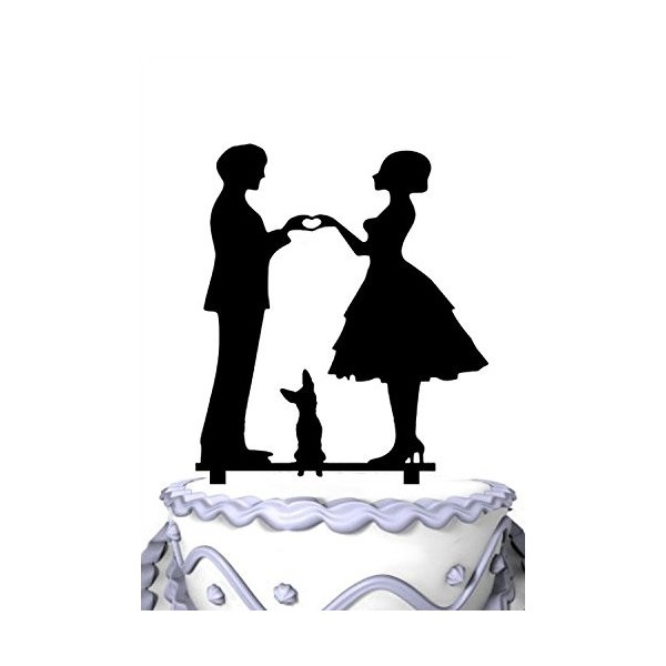 Meijiafei Shepherd Silhouette Wedding Topper