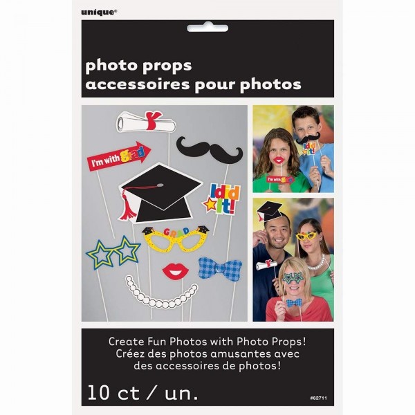 Graduation Decorations Assorted Mustache Attached