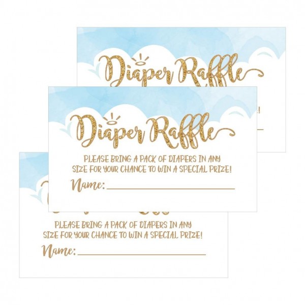 Diaper Lottery Invitations Supplies Diapers