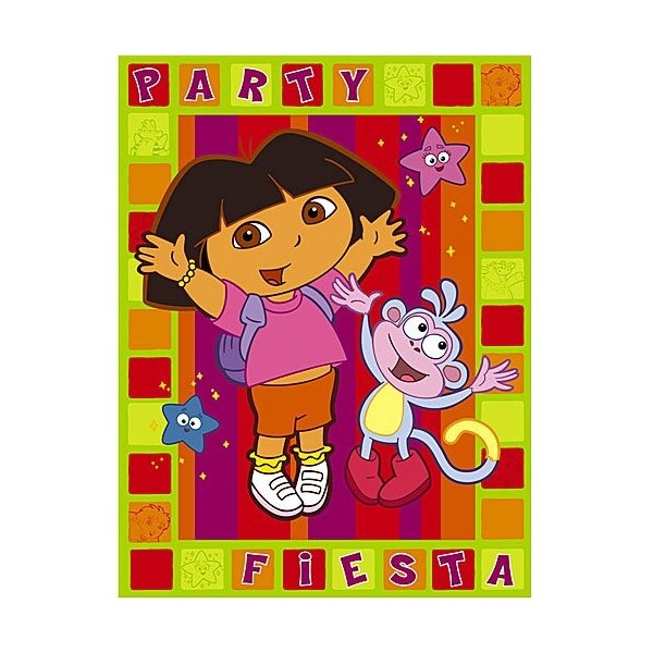 Dora Birthday Invitations Thank Cards