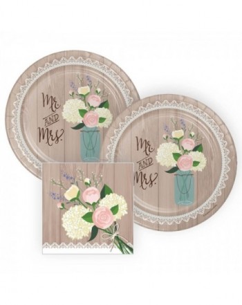 Rustic Wedding Paper Napkins Servings