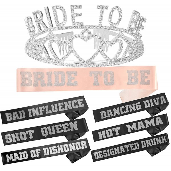 Bachelorette Phrases Imprinted Rhinestone Bridesmaid