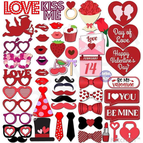 Pack Valentines Day Photo Props