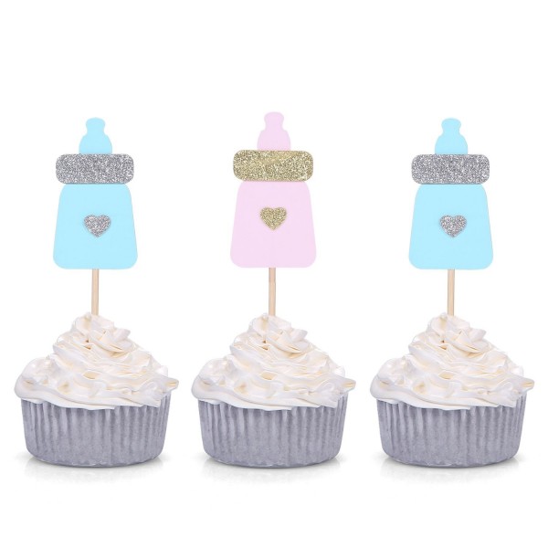 Giuffi Bottle Cupcake Toppers Shower
