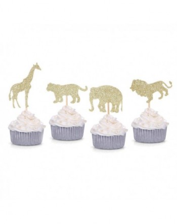 Glitter Cupcake Elephant Birthday Decorations
