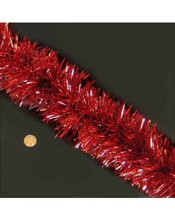 Red High Grade Tinsel Garland