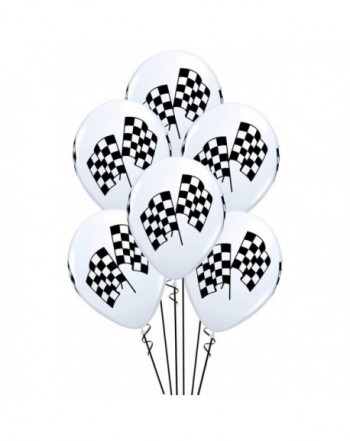 Qualatex Checkered Biodegradable Balloons 12 Units