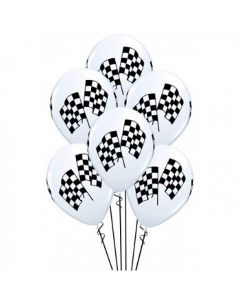 Qualatex Checkered Biodegradable Balloons 12 Units