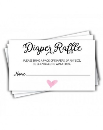 Lottery Invitations Supplies Diapers 50 Cards