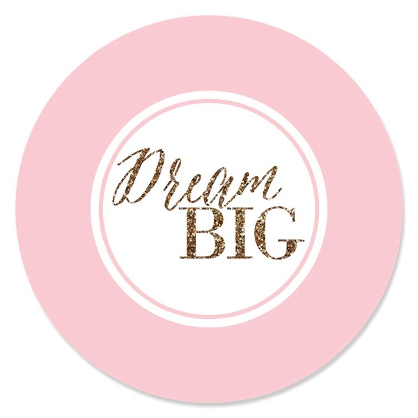 Dream Big Graduation Circle Sticker