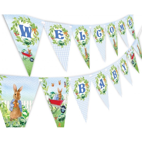 Peter Rabbit Welcome Banner Pennant