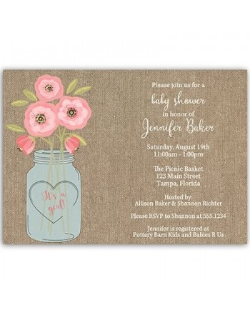 Invitations Flowers Watercolor Customized Envelopes