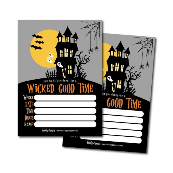 Halloween Invitation Birthday Spooktacular Printable