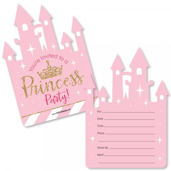 Little Princess Crown Fill Invitations
