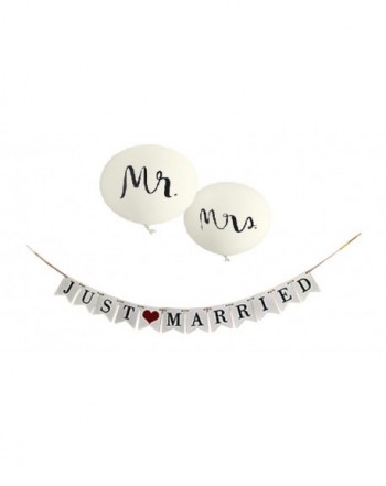 Just Married Banner Wedding Balloons