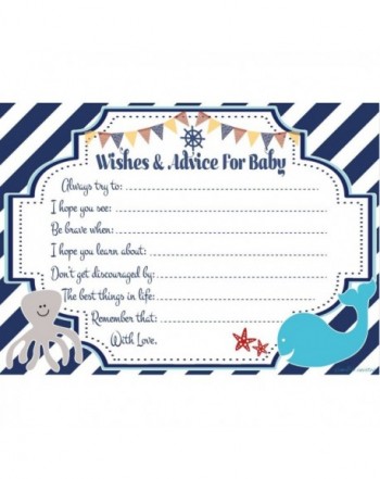 Nautical Wishes Advice Cards Count