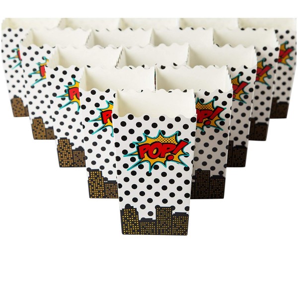 Set 100 Popcorn Favor Boxes