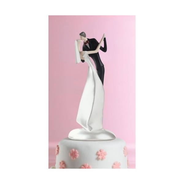 Caucasian Couple Wedding Cake Topper