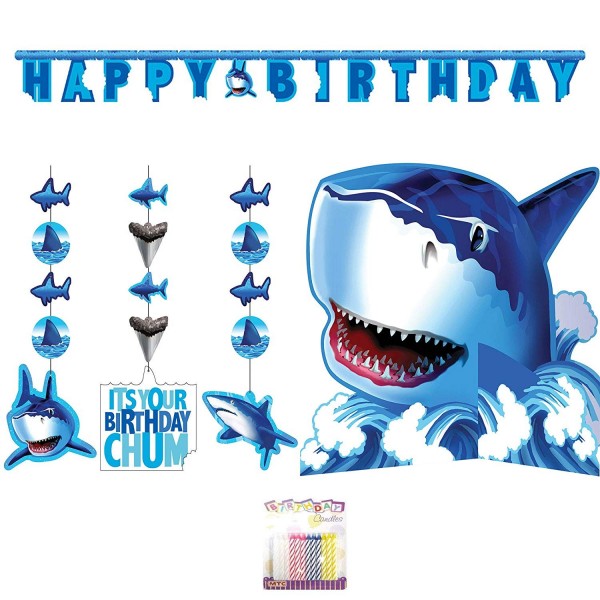 Shark Splash Party Decoration Supplies