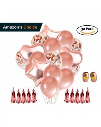 Confetti Balloons Rose Gold Anniversary