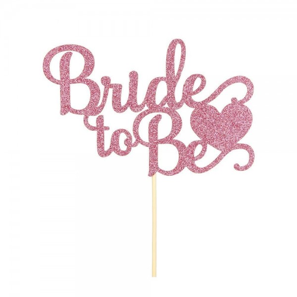 Bride Cake Topper Heart Bachelorette