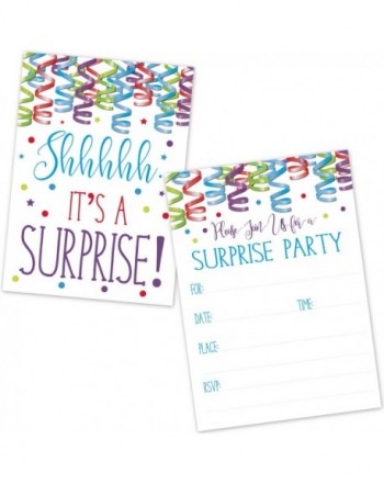 Surprise Birthday Party Invitations Adults