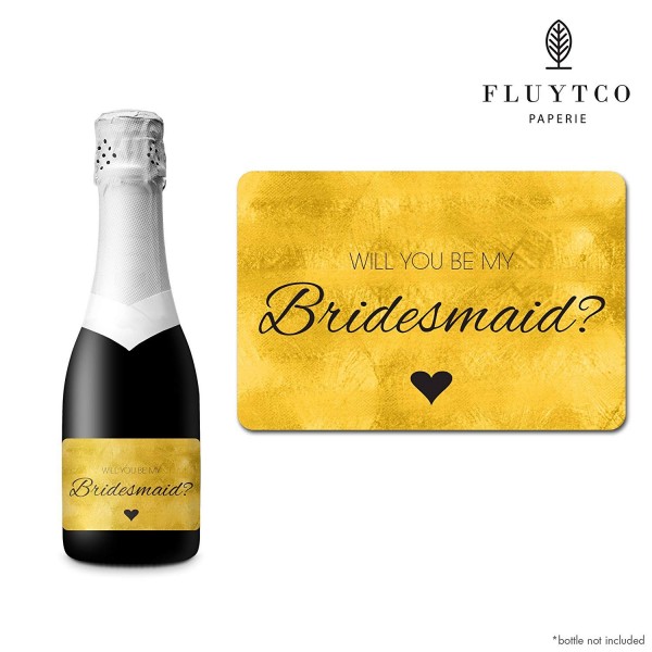 Will You Champagne Bridesmaid Engagement