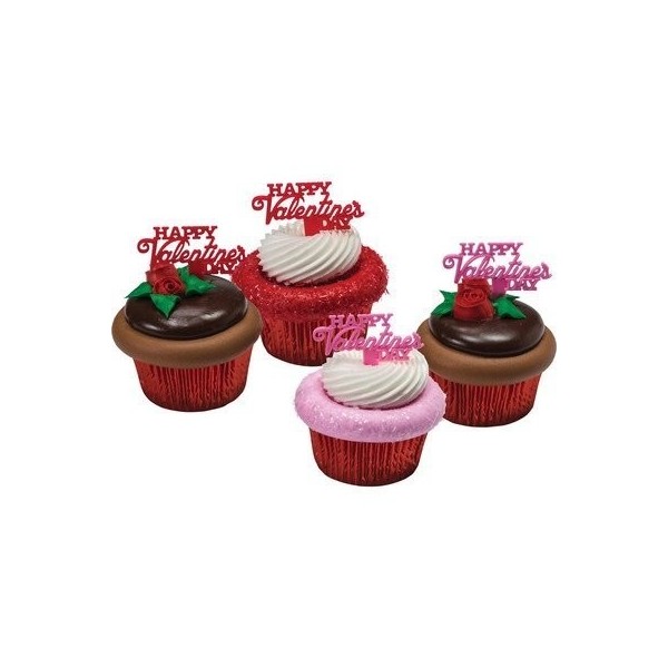 Happy Valentines Day Cupcake Picks