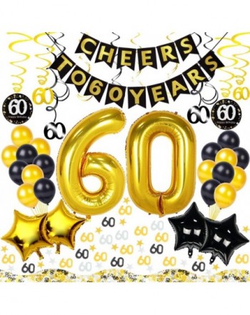 60th Birthday Decorations Kit Pieces