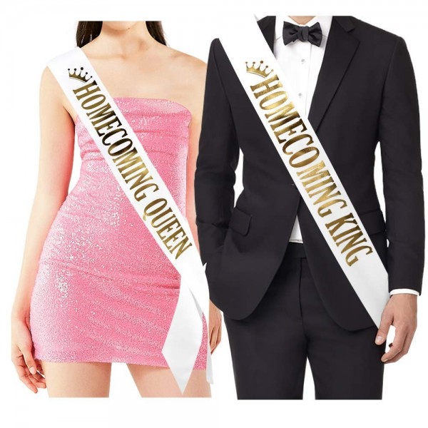 Homecoming King Queen Sashes Accessories