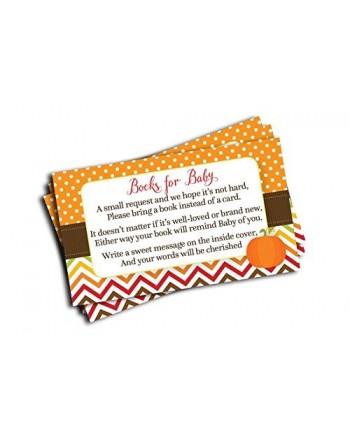 Pumpkin Shower Insert Request 50 Cards