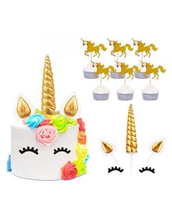 Unicorn Eyelashes Cupcake Supplies Birthday