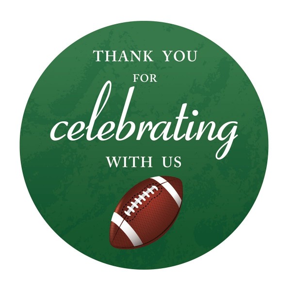 MAGJUCHE Football Birthday Stickers Superbowl MAGJUCHE Football Birthday Stickers Superbowl