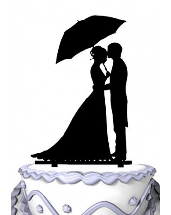 Meijiafei Unbrella Silhouette Wedding Topper
