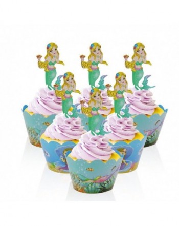 Mermaid Wrappers Decorations Supplies Birthday