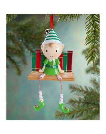 Elf Books Christmas Tree Ornament