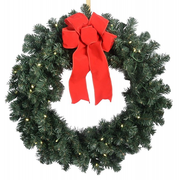 Inch Balsam Christmas Wreath Lights