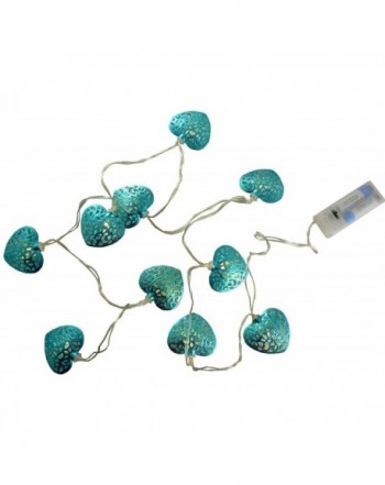 White Metal Turquoise Shaped Lights