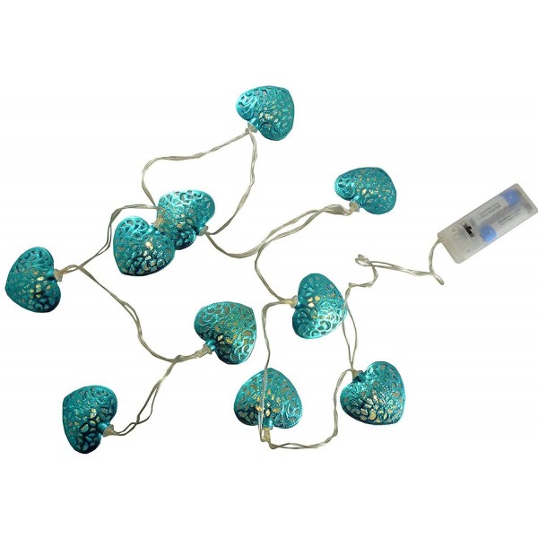 White Metal Turquoise Shaped Lights White Metal Turquoise Shaped Lights