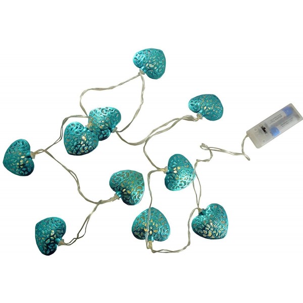 White Metal Turquoise Shaped Lights