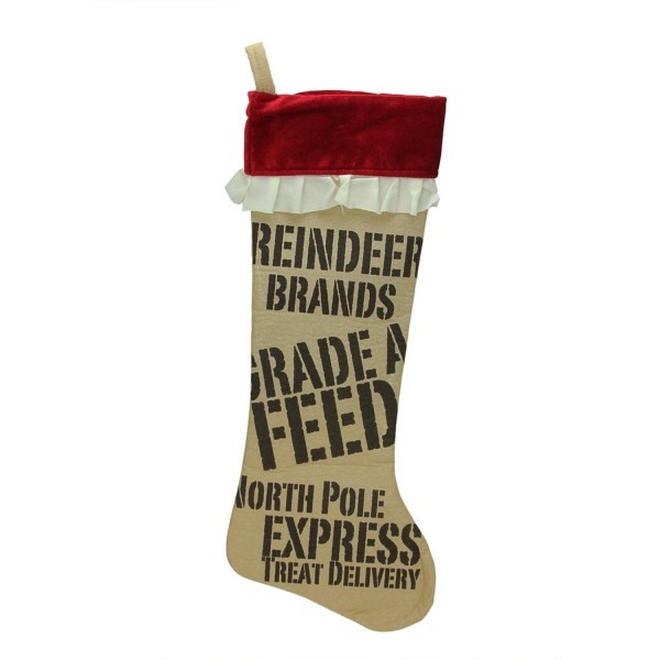 STERLING Oversized Reindeer Christmas Stocking