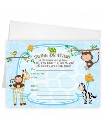 Monkey Giraffe Invitations Birthday Invitation