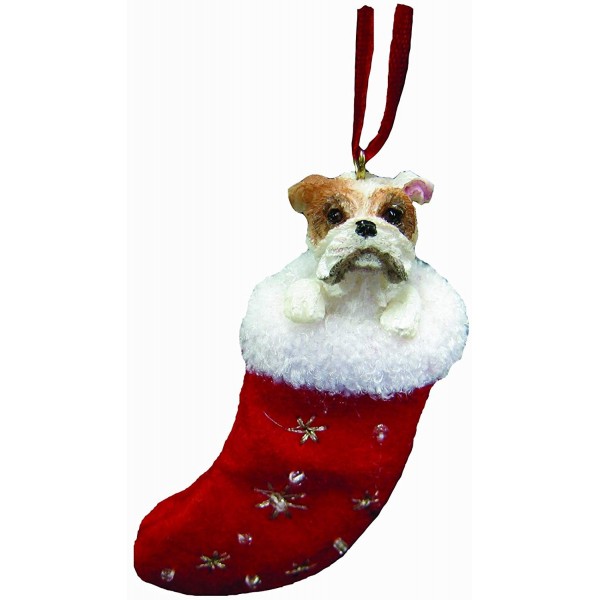 Pets ORN221 8 Bulldog Stocking Ornament