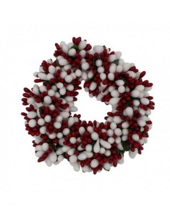 6 5 inch Beaded Wreath Candlering Christmas