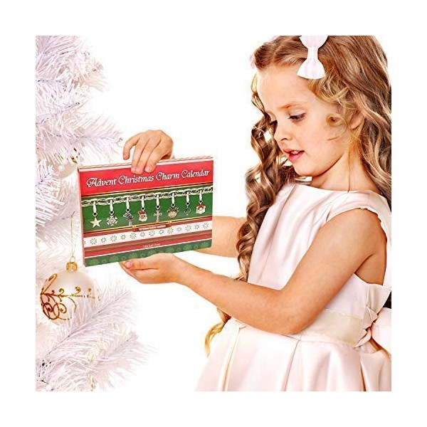 Advent Calendar Charm Bracelet Necklace DIY 22 Charms Set Fashion