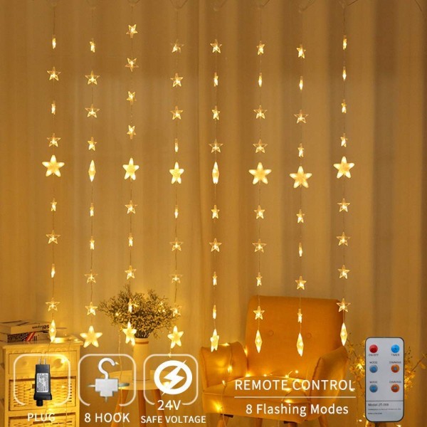 Zhuohao Curtain Christmas Control Flashing