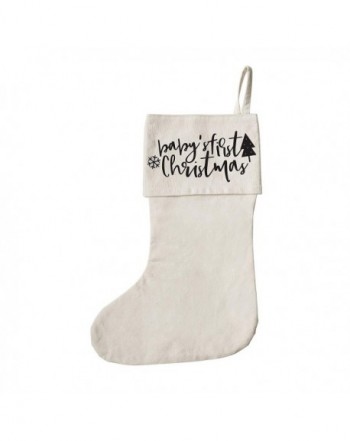 Cotton Canvas Christmas Stocking Decorations